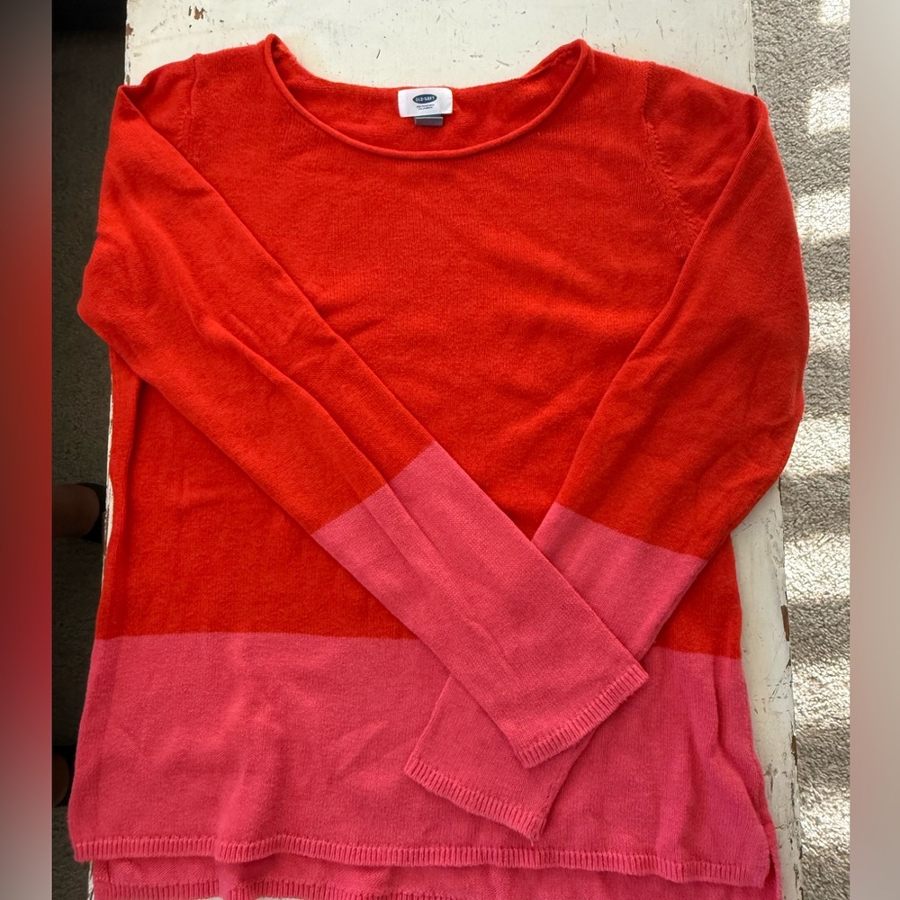 Old Navy Vibrant Orange Sweater